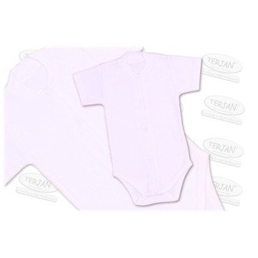 Body rozpinane z krótkim rękawem "WHITE" Terjan - biały