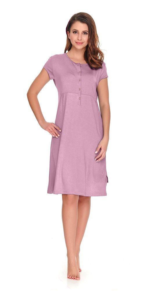 Koszula Nocna ciążowa i do karmienia 9941 Doctor Nap - flamingo