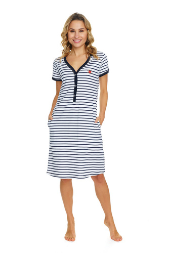 TM.5232 Koszula Nocna ciążowa i do karmienia Doctor Nap - marine