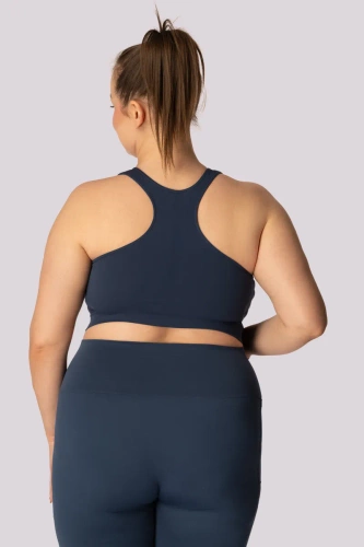 Top biustonosz base sportowy Mona granatowy