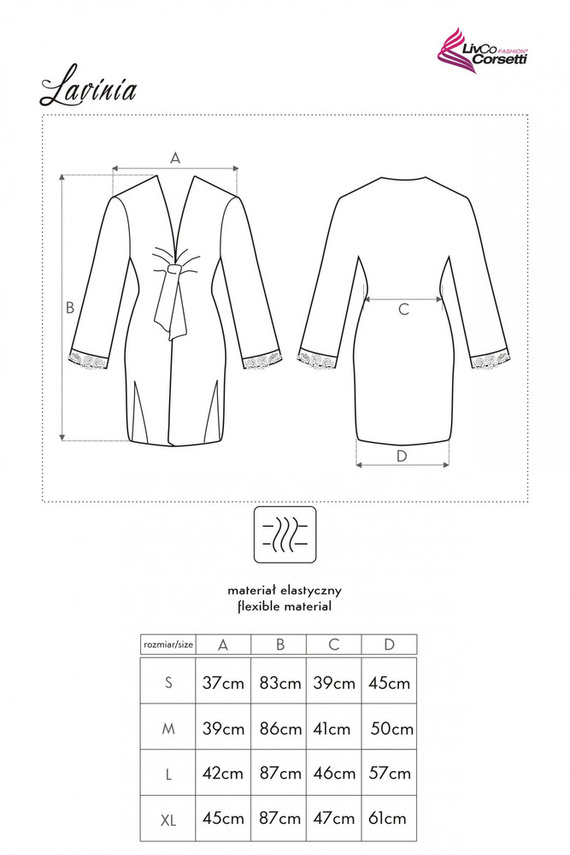 Szlafrok damski Lavinia LC 90023 LivCo Corsetti