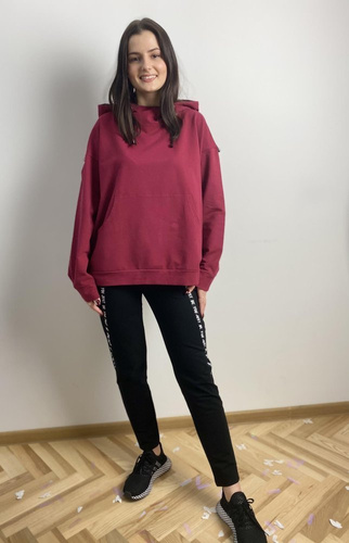 Komplet dresowy 496 Just Forex - bordowy