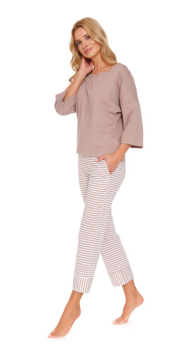 Piżama Damska 5119 Doctor Nap - beige