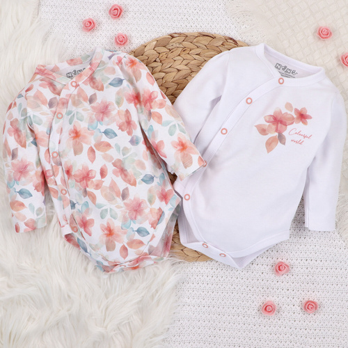 Body kopertowe dla dziewczynki Kolorowe Kwiatki Nini druk