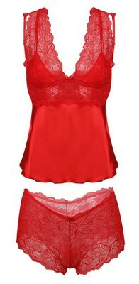 Belinda Komplet damski DKaren - czerwona