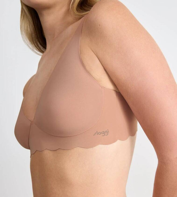 Miękki biustonosz Braletka Zero Microfibre 2.0 Soft bra Sloggi - Cameo brown