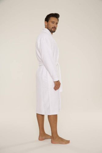 Szlafrok męski 735 Manuele Forex - biały