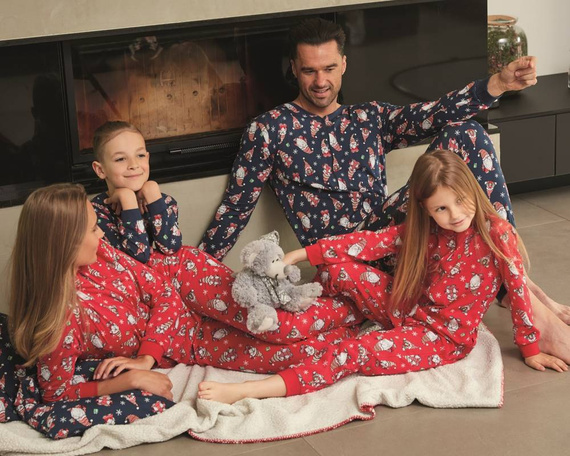 Piżama męska 195/226 Gnomes 3 Cornette - jeans