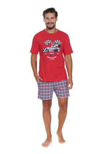 PMB.5353 Piżama Męska Doctor Nap - red