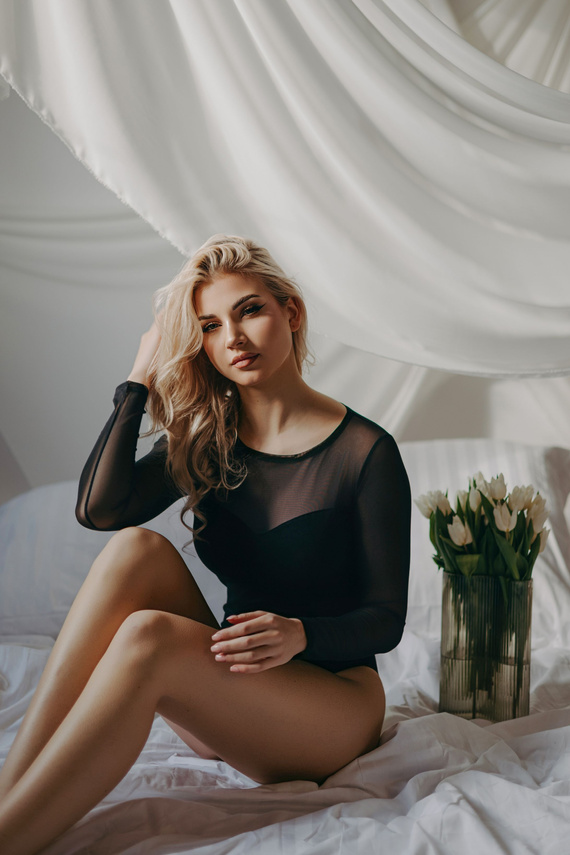 Body damskie z długim rękawem Willow Teyli - black