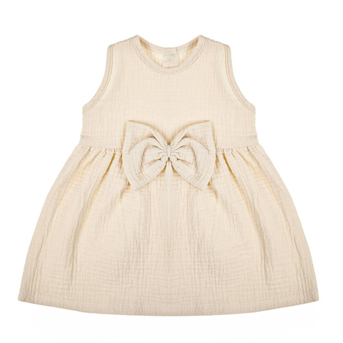 Sukienka muślinowa na ramiączkach 207022 Muślin  Nicol- biała 