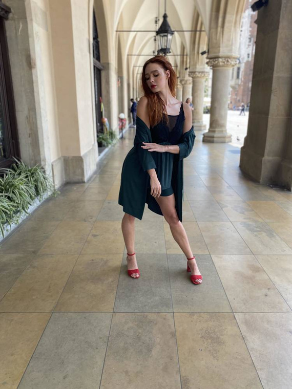 Piżama Damska 612 Artemise Forex- zielony