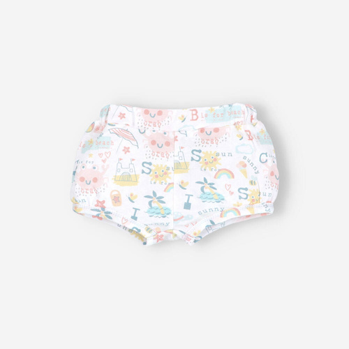 Szorty z bawełny organicznej Sunny Nini druk