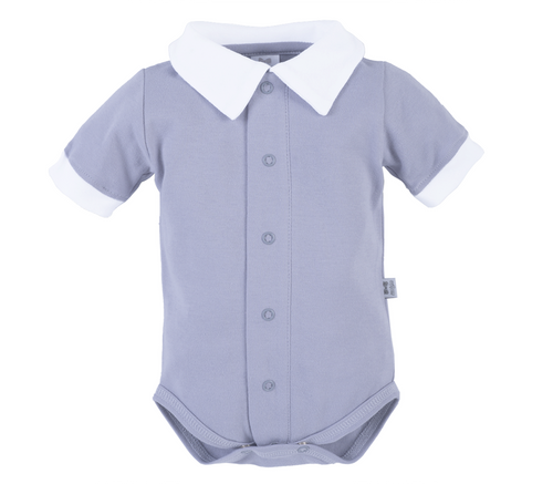 Body z krótkim rękawem 045KR Little Gentleman Marija - szary