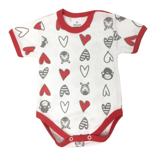 55121966 Body z krótkim rękawem "Love" Oscar Kids