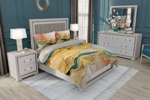 Pościel satynowa Minerals 009 minerały złoty Faro