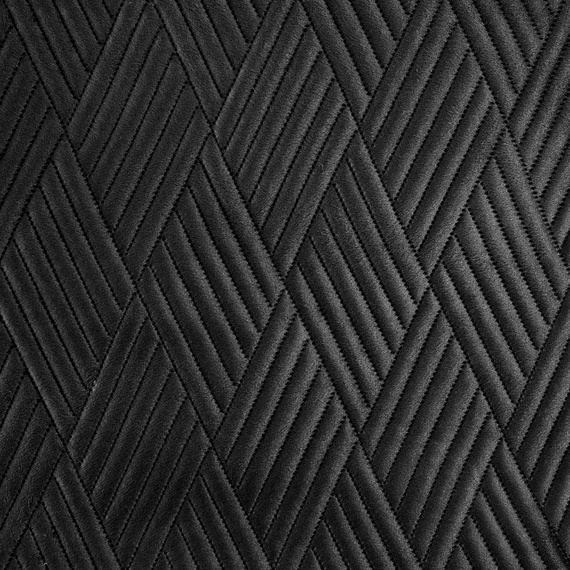 Narzuta dekoracyjna welwetowa wzór geometryczny Ariel 1 Eurofirany czarny