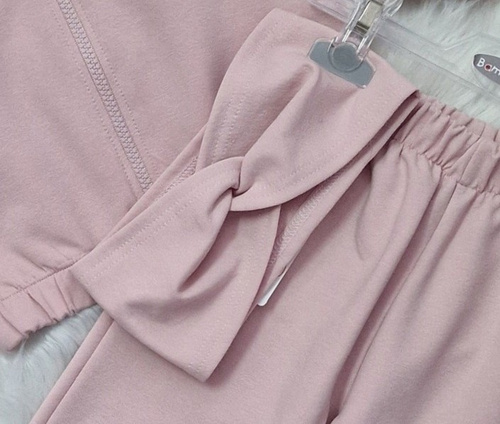 Gracja Bambarillo pudrowy róż– opaska dziewczęca dziecięca | Komfort i modny styl