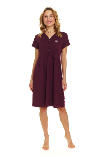 Koszula Nocna do karmienia 5336 Doctor Nap - burgundy