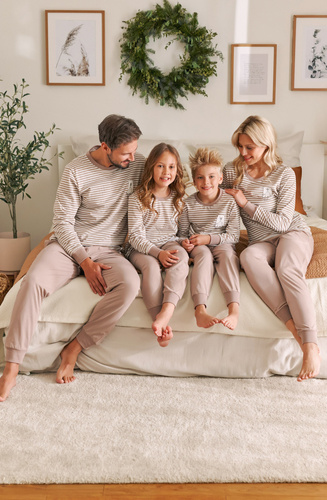 PMB.4530 "Bear" Piżama Męska Doctor Nap - beige