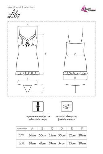 Komplet dwuczęściowy Liliy LC 90156 LivCo Corsetti Fashion