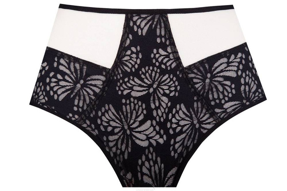 Figi damskie Aria Unikat czarny-beżowy