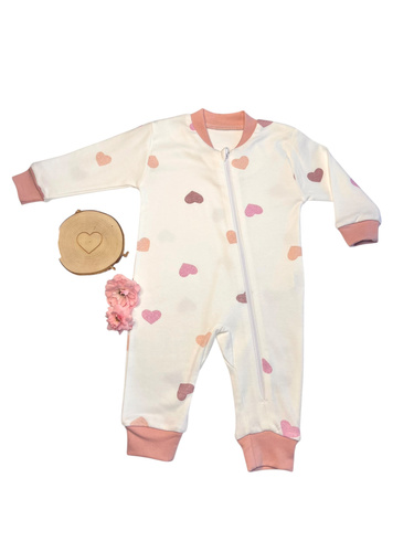Mamatti PS15041 pajacyk niemowlęcy bez stópek – 100% bawełna, bezpieczny materiał, wygodne zapięcie