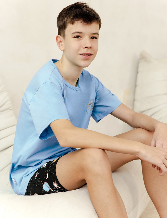 Piżama chłopięca Spencer 3403 Taro -niebieski