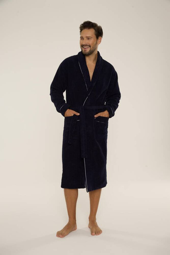 Szlafrok męski 735 Manuele Forex - granat