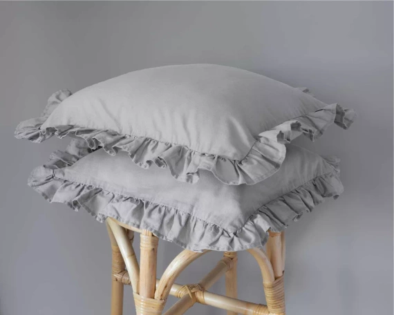 Pościel bawełniana Pure 23 jednobarwna Detexpol szary jasny