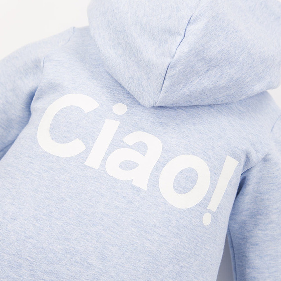 Pajac z kapturem kombinezon Ciao Eevi -niebieski