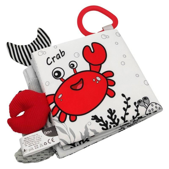 Kontrastowa książeczka sensoryczna ALA0480 Marine Animals Akuku