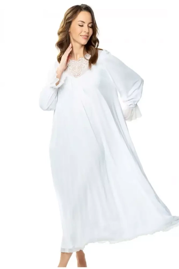 Koszula nocna 86559 Katarzyna Mewa biały