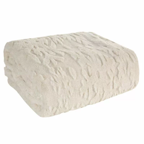 Koc świąteczny Blink 2 Eurofirany kremowy złoty