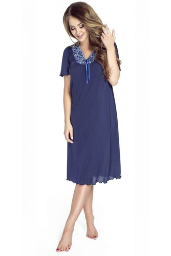 6076 Doris halka koszula nocna damska Mewa burgund