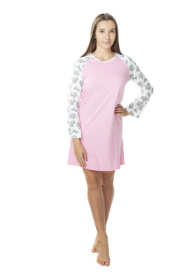 Koszula nocna 83738 Mewa różowy