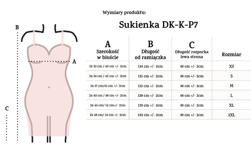 Sukienka bawełniana DK-K-P7 DKaren - ecru