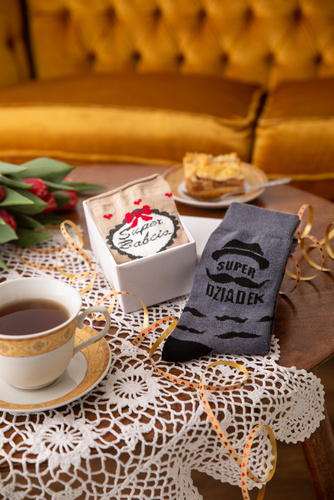 Skarpety M40D Super Dziadek Italian Fashion - grafit