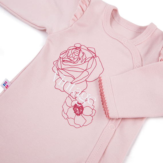 Body rozpinane Roses Eevi - jasny róż