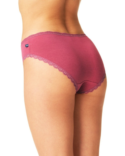 Figi damskie LPC 785   2-pak Key bordowy beżowy