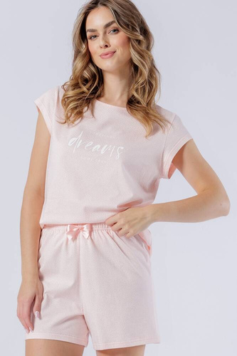 Piżama damska 1564 Bella Leveza łososiowy