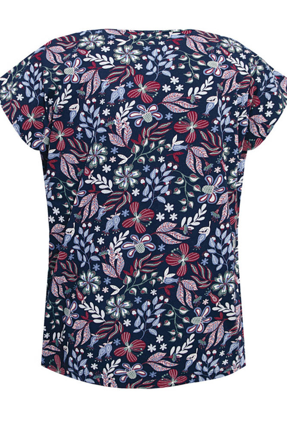 Margot Mix&Match Koszulka Piżamowa Druk Nipplex - granatowy