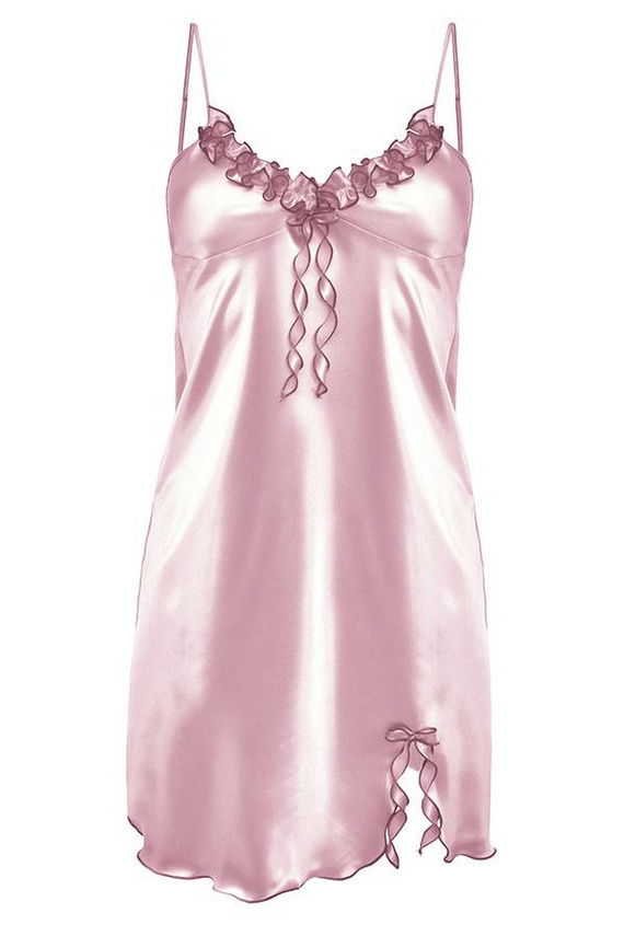 Gabi Halka satynowa koszulka damska DKaren - róż