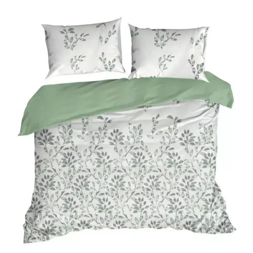 Pościel z mikrofibry liście Clarissa Desing91 zielony