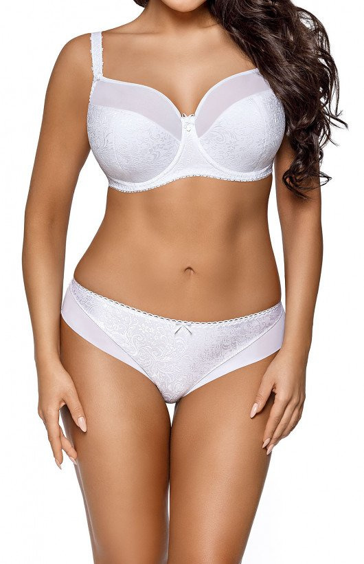 1740 White Biustonosz półusztywniany Ava biały