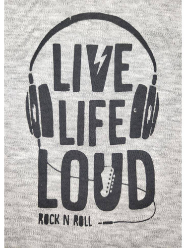 "Music" Półśpioch bawełniany Terjan - szary