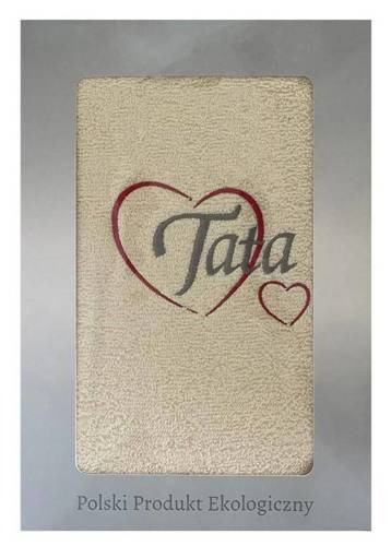 Ręcznik Tata w pudełku na Dzień Taty Extrapościel kremowy