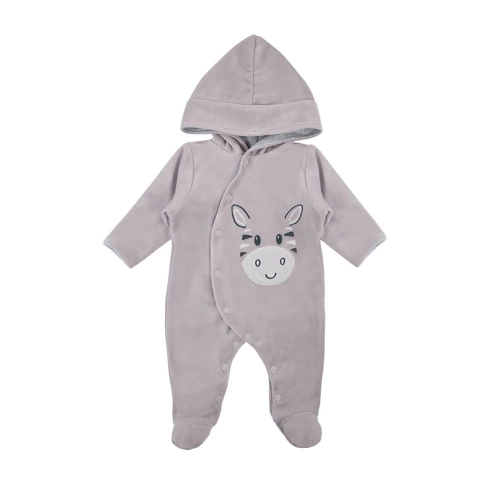 Pajac welurowy "Baby Love" Ewa Klucze - niebieski 