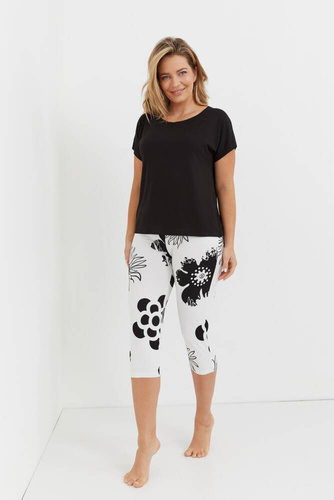 Piżama Damska 743 Elle Forex - czarny