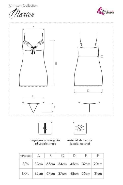 Komplet dwuczęściowy Marion LC 90255 LivCo Corsetti Fashion